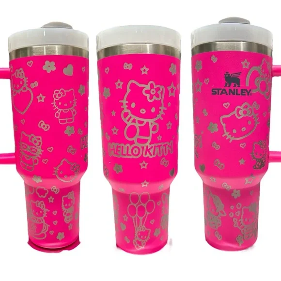 New 40oz Stanley with Hello Kitty Engraved - Picture 1 of 5
